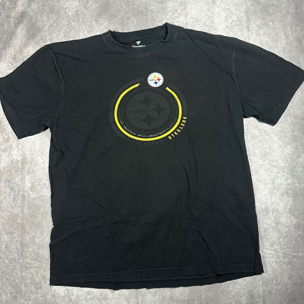 Fanatics Pittsburgh Steelers T-Shirt Mens 2XT Black Graphic Tee NFL Football